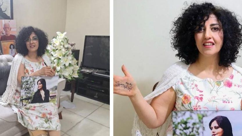 Iraniana Narges Mohammadi luta pelos direitos das mulheres no Irã | Reprodução X