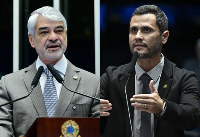 Senador Humberto Costa (PT-PE) à esquerda e senador Cleitinho (Republicanos-MG) à direita | Divulgação/Senado