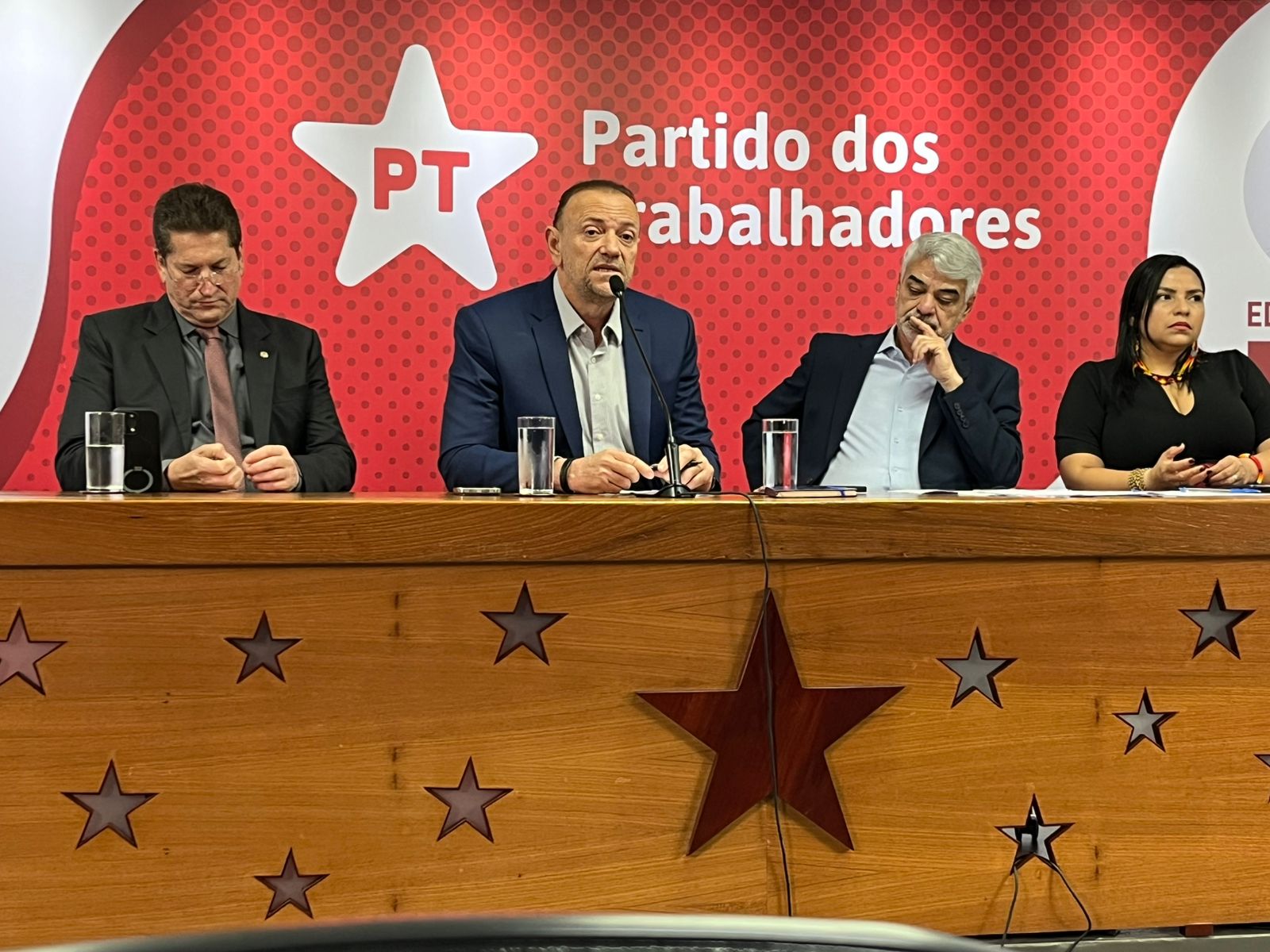 Entrevista coletiva na sede do PT em Brasília 