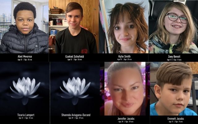 Polícia do Canadá identifica todas as vítimas de atentado à escola Polícia do Canadá identifica todas as vítimas de atentado à escola