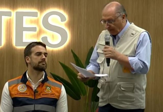 Alckmin anuncia R$ 741 milhões em ajuda aos municípios atingidos por ciclone no RS Alckmin anuncia R$ 741 milhões em ajuda aos municípios atingidos por ciclone no RS