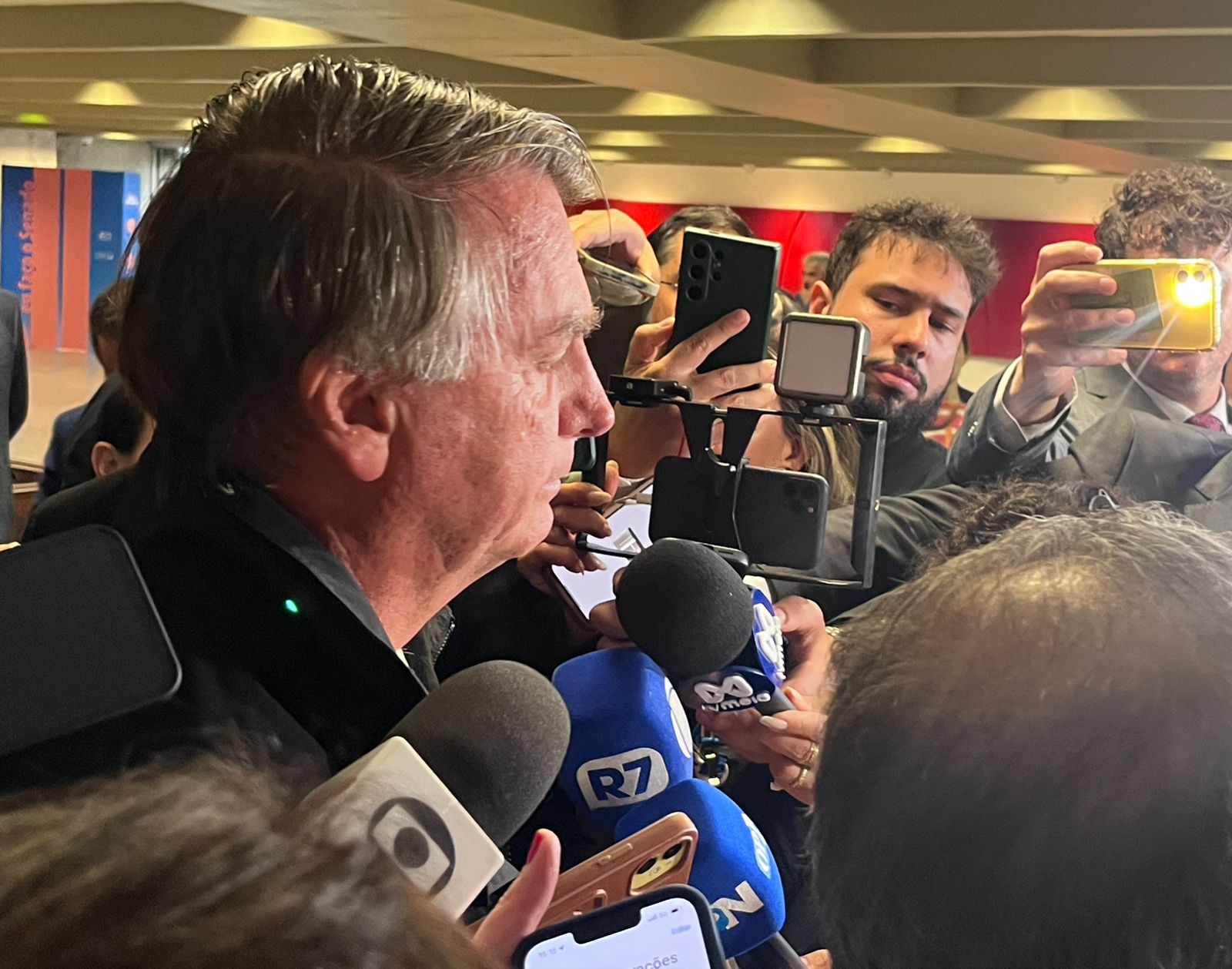 O ex-presidente Jair Bolsonaro (PL) foi ao Congresso para discutir o resultado das eleições municipais | Lis Cappi/SBT News