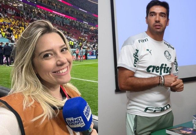 Alinne Fanelli e Abel Ferreira | Reprodução/Redes sociais | Divulgação/Cesar Greco/Palmeiras