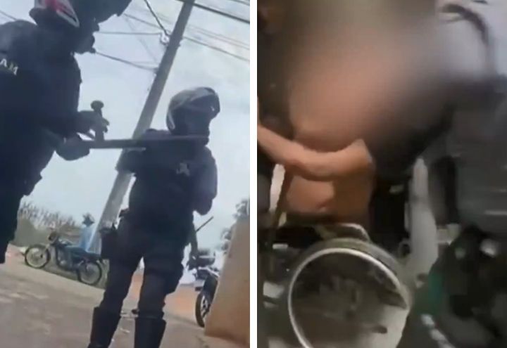 Policial agride cadeirante durante abordagem no interior de SP 