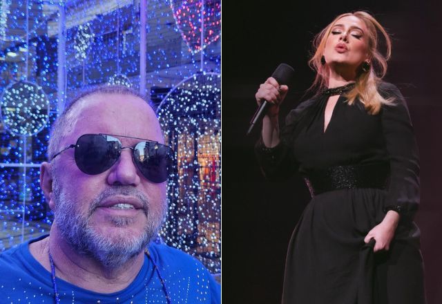 Toninho Geraes e Adele | Reprodução/Redes sociais