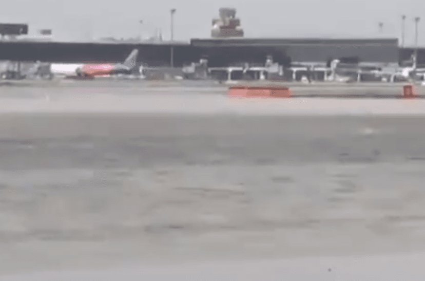 Aeroporto em Barcelona inunda após fortes chuvas - Reprodução