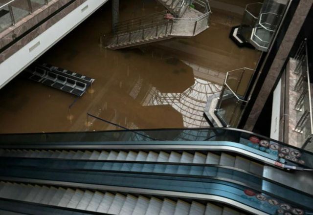 Aeroporto Salgado Filho ficou alagado durante fortes chuvas | Fraport