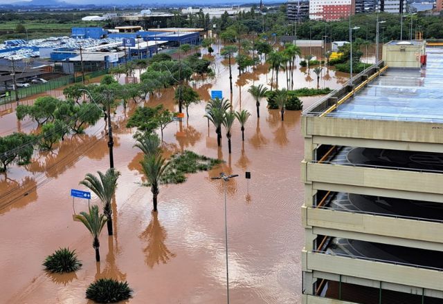 Aeroporto Salgado Filho ficou alagado durante fortes chuvas | Fraport