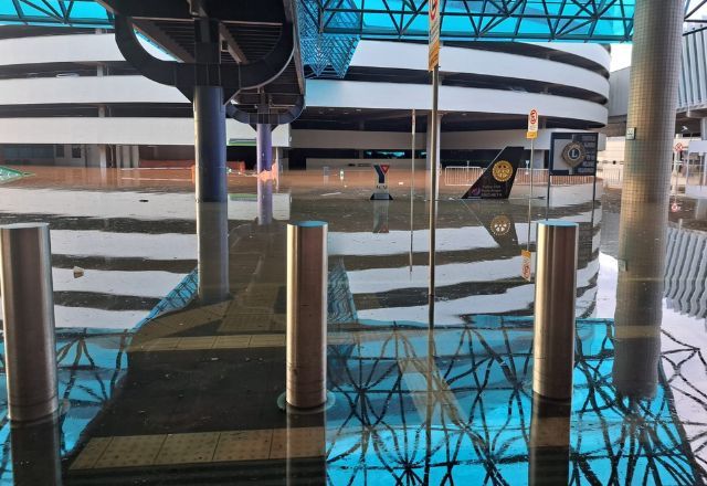 Aeroporto Salgado Filho ficou alagado durante fortes chuvas | Fraport