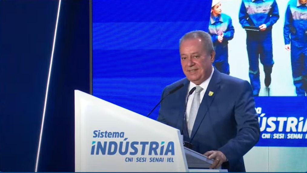 Ricardo Alban, em evento da CNI, em Brasília (Reprodução)