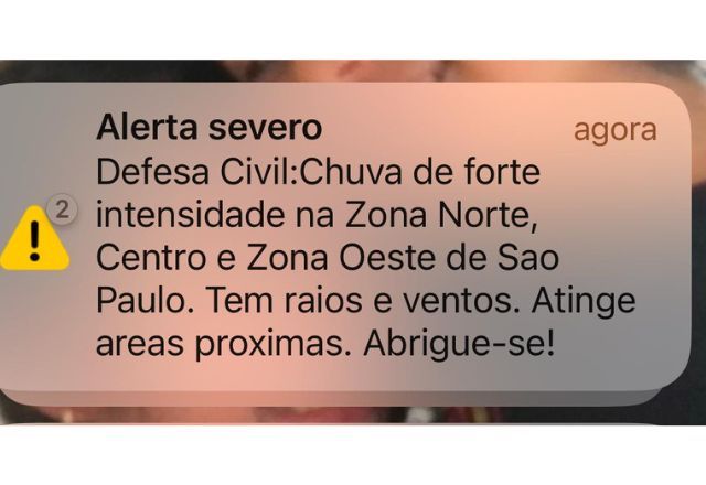 Volta a chover em São Paulo e a Defesa Civil alerta cidadãos | Foto: Reprodução