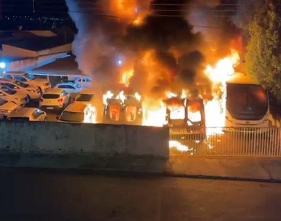 Câmeras de segurança flagraram a ação dos criminosos | Reprodução