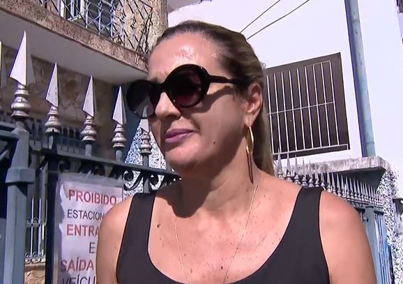 Andréia Andrade, ex-esposa do cantor Nahim, durante entrevista ao SBT | Reprodução