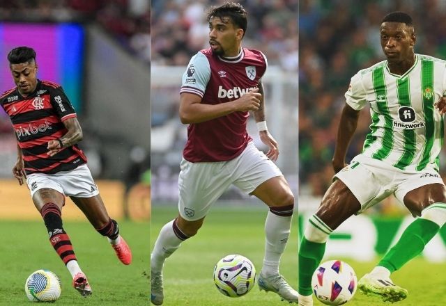 Bruno Henrique, Lucas Paquetá e Luiz Henrique | Reprodução/Redes sociais
