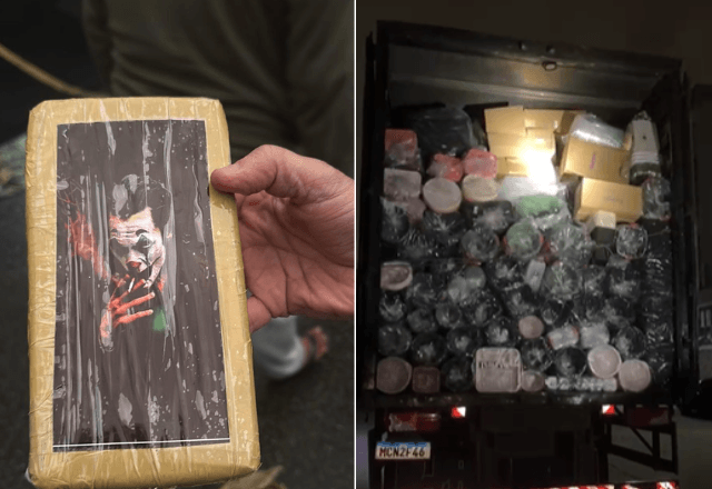 Droga estava entre produtos plásticos | Divulgação/PF