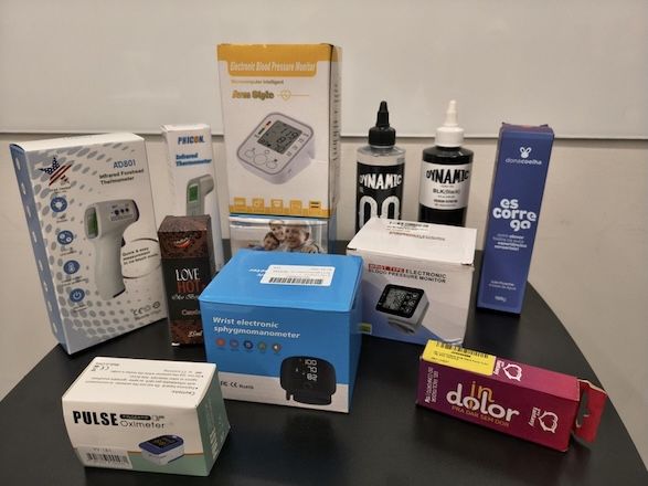 Produtos apreendidos pela Anvisa | Reprodução/Anvisa