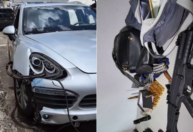 Além do Porsche, objetos pessoais, um televisor e armas do advogado, que é atirador esportivo, foram levados | SBT