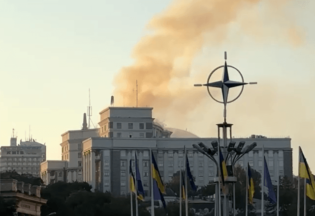 Rússia faz maior ataque aéreo a Kiev desde o início da guerra. | Reprodução/Reuters