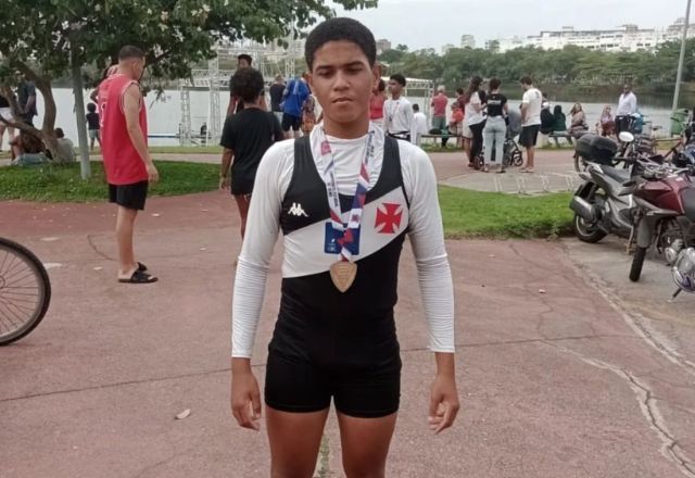 Matheus Henrique é atleta de remo do Vasco da Gama | Arquivo Pessoal