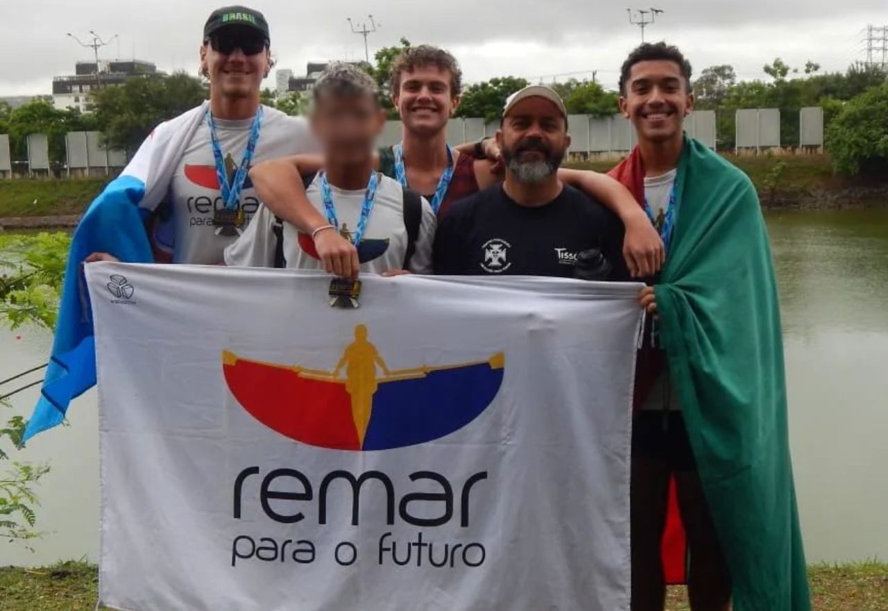 Equipe de remo do projeto "Remar para o Futuro" | Reprodução/Redes sociais