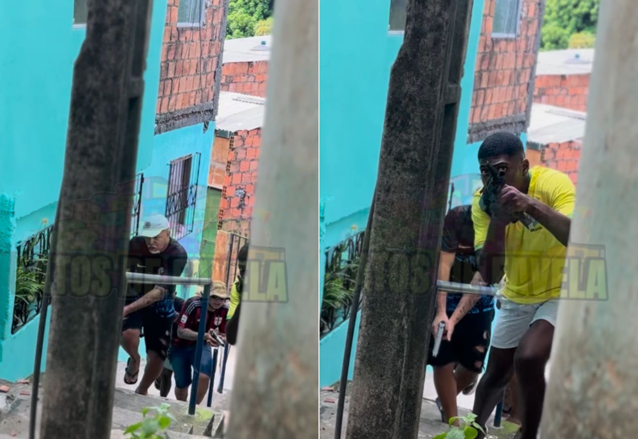 Atores amadores gravam vídeos para redes sociais | Reprodução/Instagram: @fatosdefavela