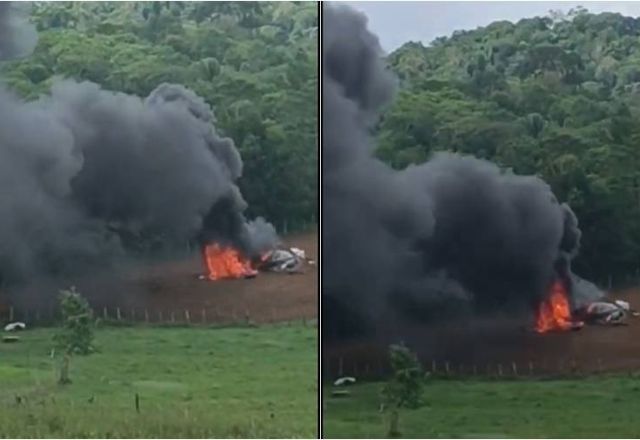 Avião de pequeno porte cai no interior da Bahia e piloto morre