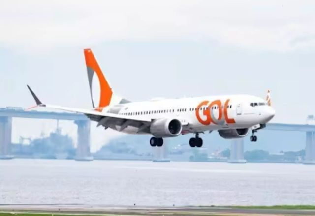 Avião da Gol colide com ave durante decolagem em Santa Catarina | Foto: Reprodução/Gol