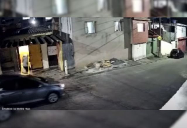 Homem e criança baleados em Guarulhos | Reprodução/SBT