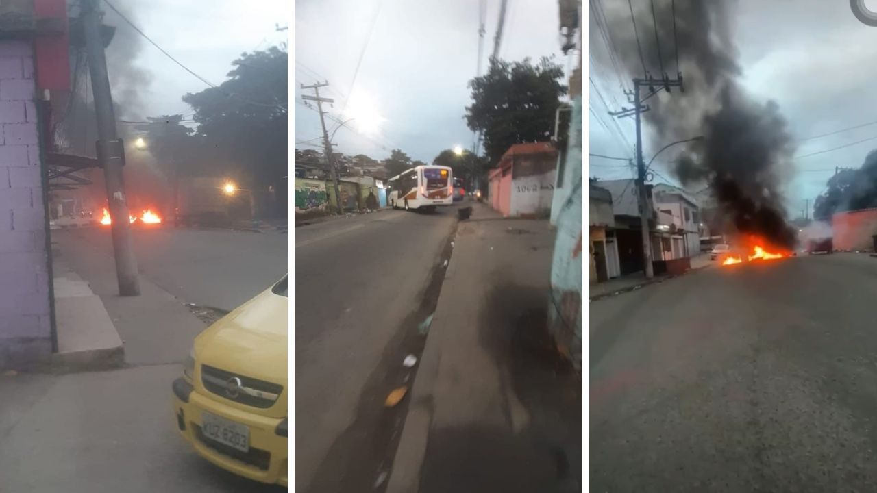Imagem da notícia: Ônibus são tomados e usados para bloquear ruas no Rio Imagem da notícia: Ônibus são tomados e usados para bloquear ruas no Rio