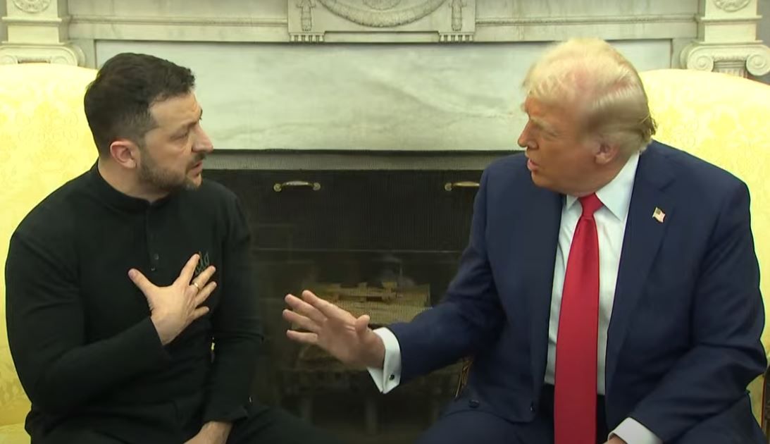 Zelensky e Trump na Casa Branca | Reprodução