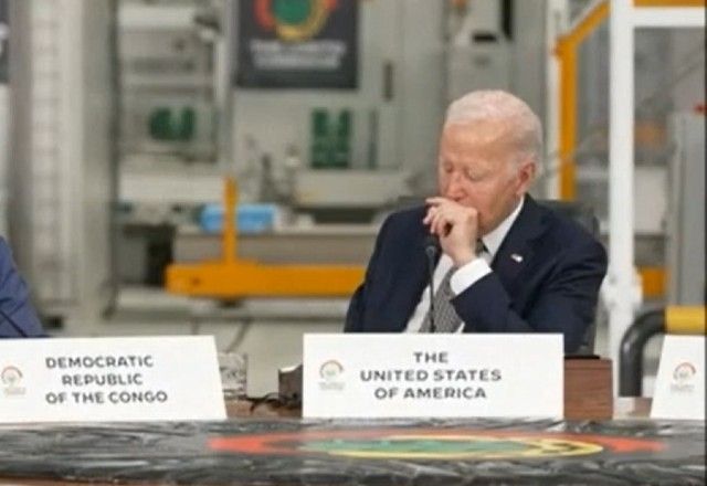 Presidente dos EUA, Joe Biden, durante encontro com autoridades africanas | Reprodução