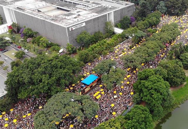 bloco de carnaval antes da pandemia