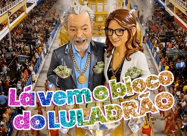 Imagem mostra trecho do vídeo gerado com IA por Flávio Bolsonaro para criticar Lula| Reprodução/X @FlavioBolsonaro