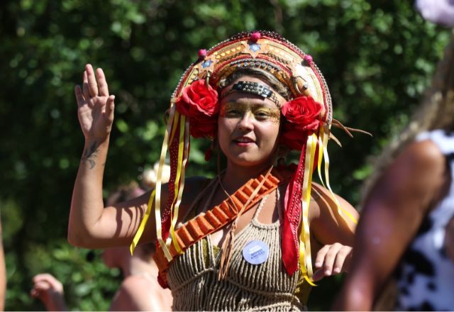 Bloco de carnaval Mulheres Rodadas, no Rio. Foto: Tânia Rêgo/Agência Brasil