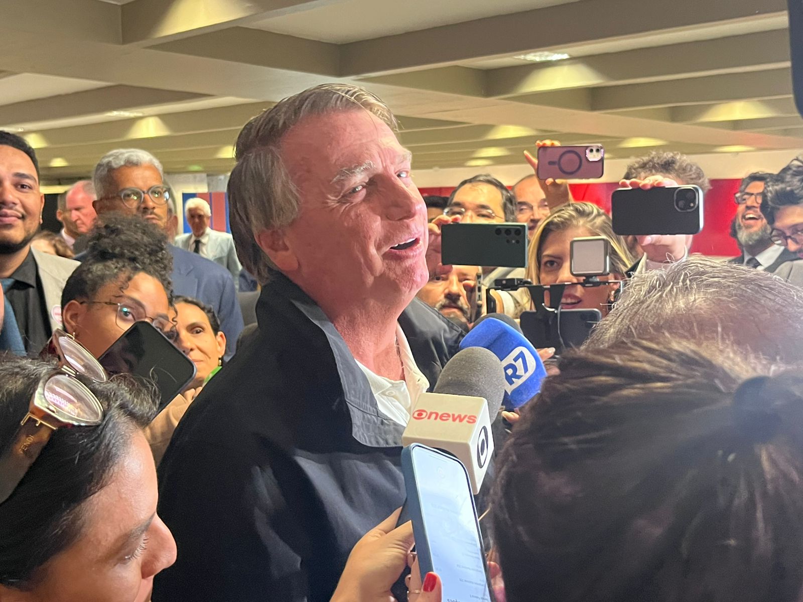 O ex-presidente Jair Bolsonaro (PL) afirmou que a direita sem ele é "utopia" | Lis Cappi/SBT News