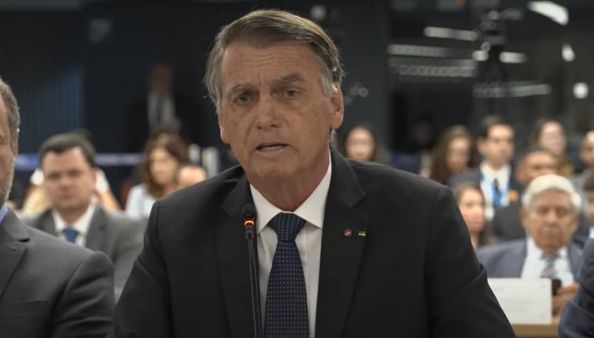 Bolsonaro em depoimento ao STF na terça-feira (10) | Reprodução/TV Justiça