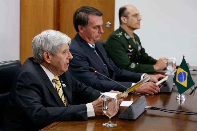 O general Heleno ao lado de Bolsonaro em outubro de 2019 (Carolina Antunes/PR)