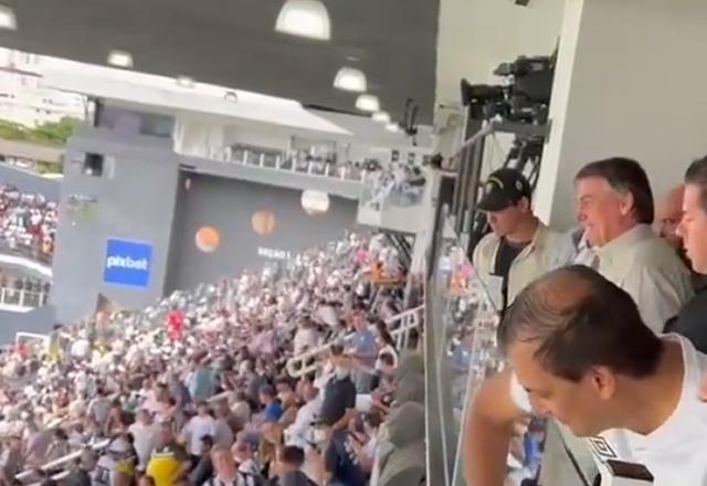 bolsonaro no estádio