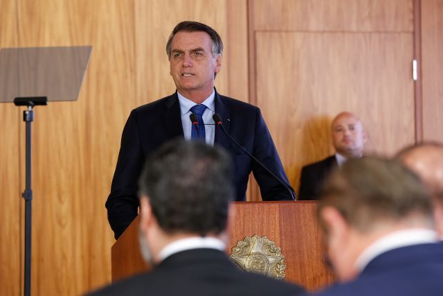 O ex-presidente Jair Bolsonaro no Planalto, em 2019 (Alan Santos/PR)
