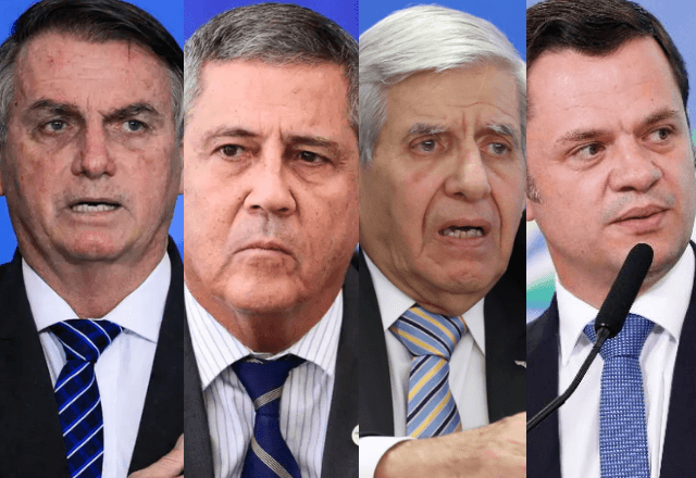 Bolsonaro, Braga Netto, general Augusto Heleno e Anderson Torres estão entre os denunciados por atos antidemocráticos | Reprodução