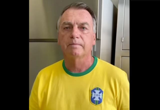 Jair Bolsonaro postou vídeo convocando aliados a ato na Paulista em 7 de Setembro. (Crédito: Reprodução/Rede social)