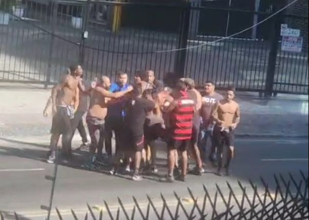 Confrontos de torcidas marcaram domingo antes de Fla x Flu. | Reprodução