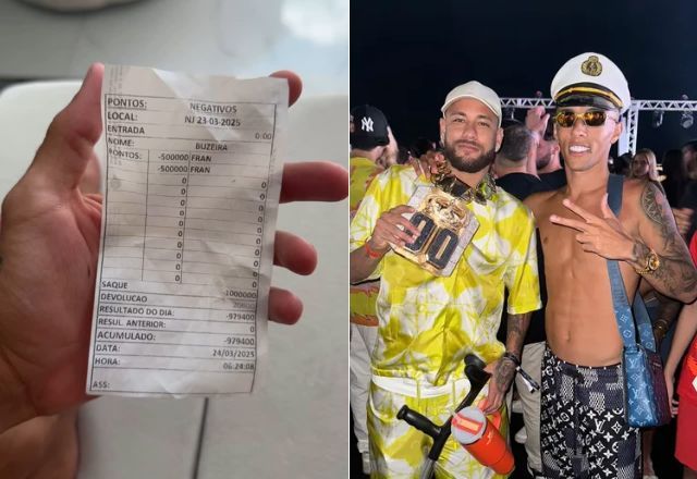 Buzeira perdeu R$ 1 milhão em partida de pôquer na casa de Neymar | Reprodução