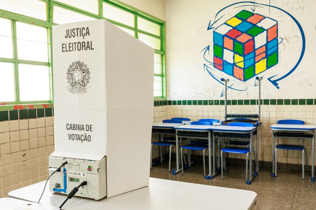 Cabine de votação nas eleições de 2026 | Leobark Rodrigues/Secom/TSE