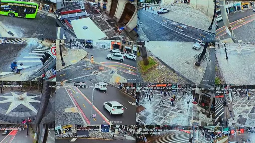 Câmeras de rua em SP  | Reprodução