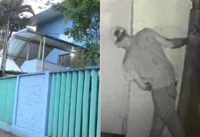 Câmera de segurança flagrou furto em creche | Reprodução