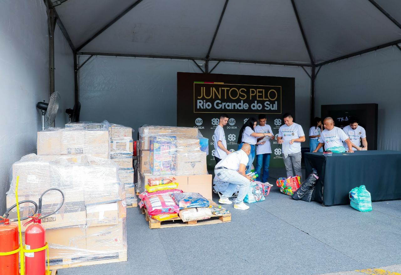 Campanha 'Juntos pelo Rio Grande do Sul' arrecada doações para vítimas das enchentes | Lourival Ribeiro/SBT