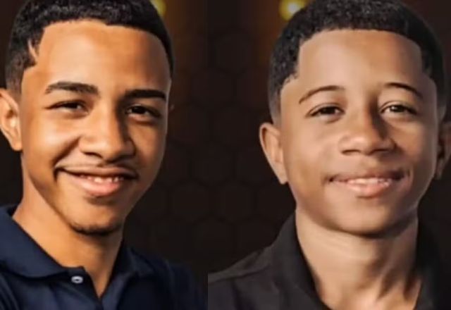 Samuel, de 17 anos, e Mateus, de 14, morreram em acidente de moto | Reprodução
