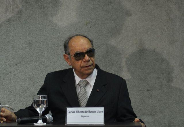 carlos alberto brilhante ustra durante depoimento na Comissão Nacional da Verdade