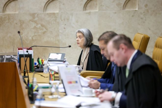 A ministra do STF Cármen Lúcia durante julgamento sobre distribuição de royalties do petróleo | Antonio Augusto/STF